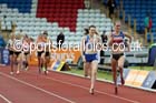 Laura Weightman (Morpeth) on her way to victory beating Laura Muir ((Dundee Hawkhill) 1500 metres, 2014 Sainsbury's British Championships. Photo: David T. Hewitson/Sports for All Pics